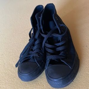 All black chuck taylor converse